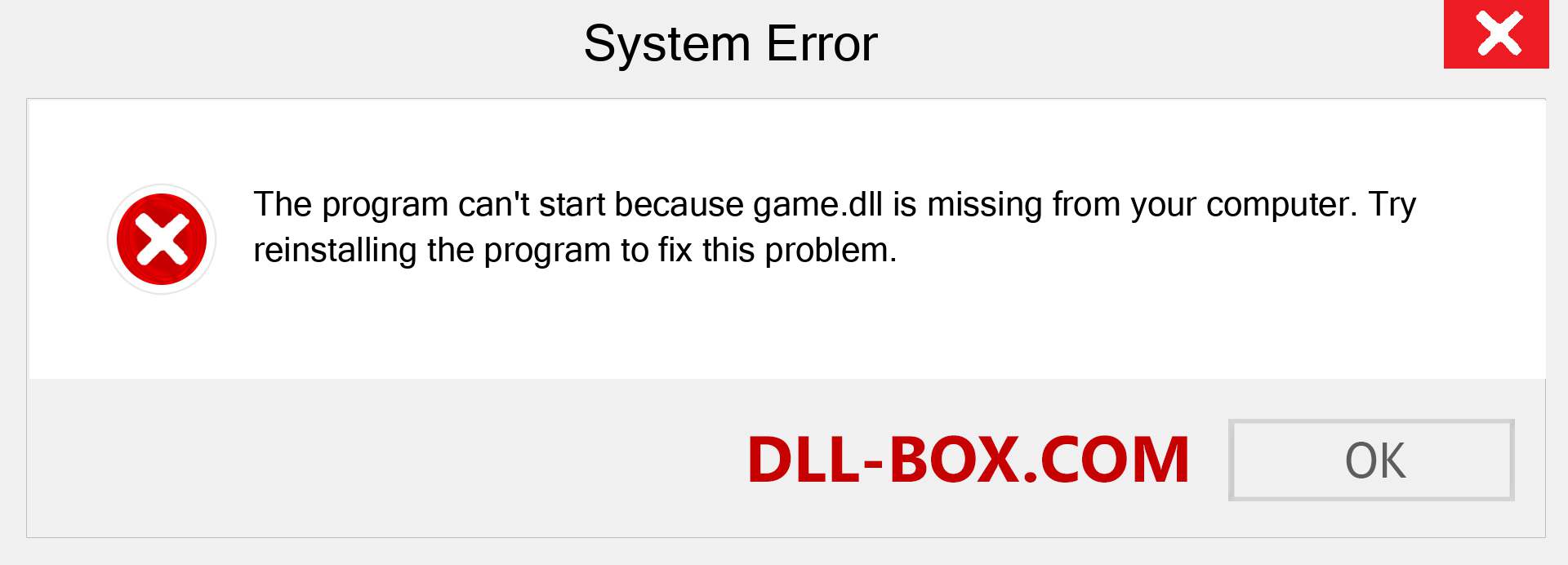  game.dll file is missing?. Download for Windows 7, 8, 10 - Fix  game dll Missing Error on Windows, photos, images